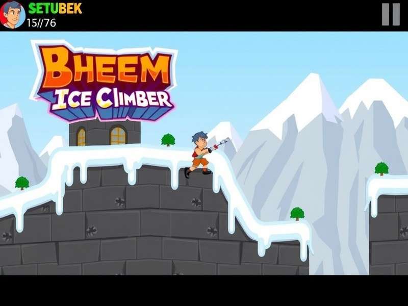 Bheem Ice Climber Game Screenshot